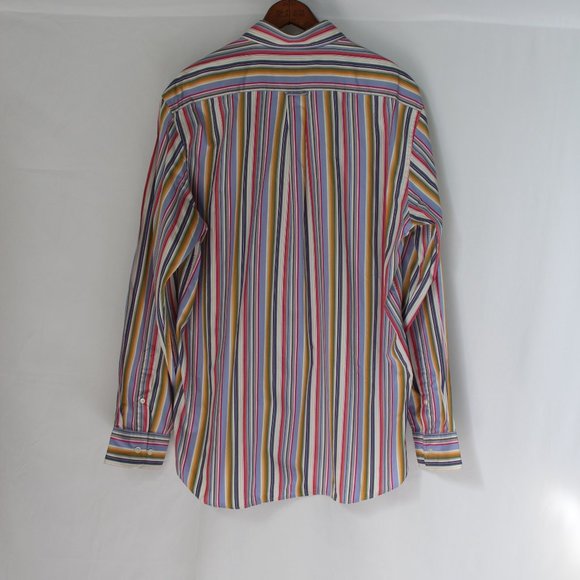 Faconnable Striped Club Deauville Button Front - Picture 2 of 4